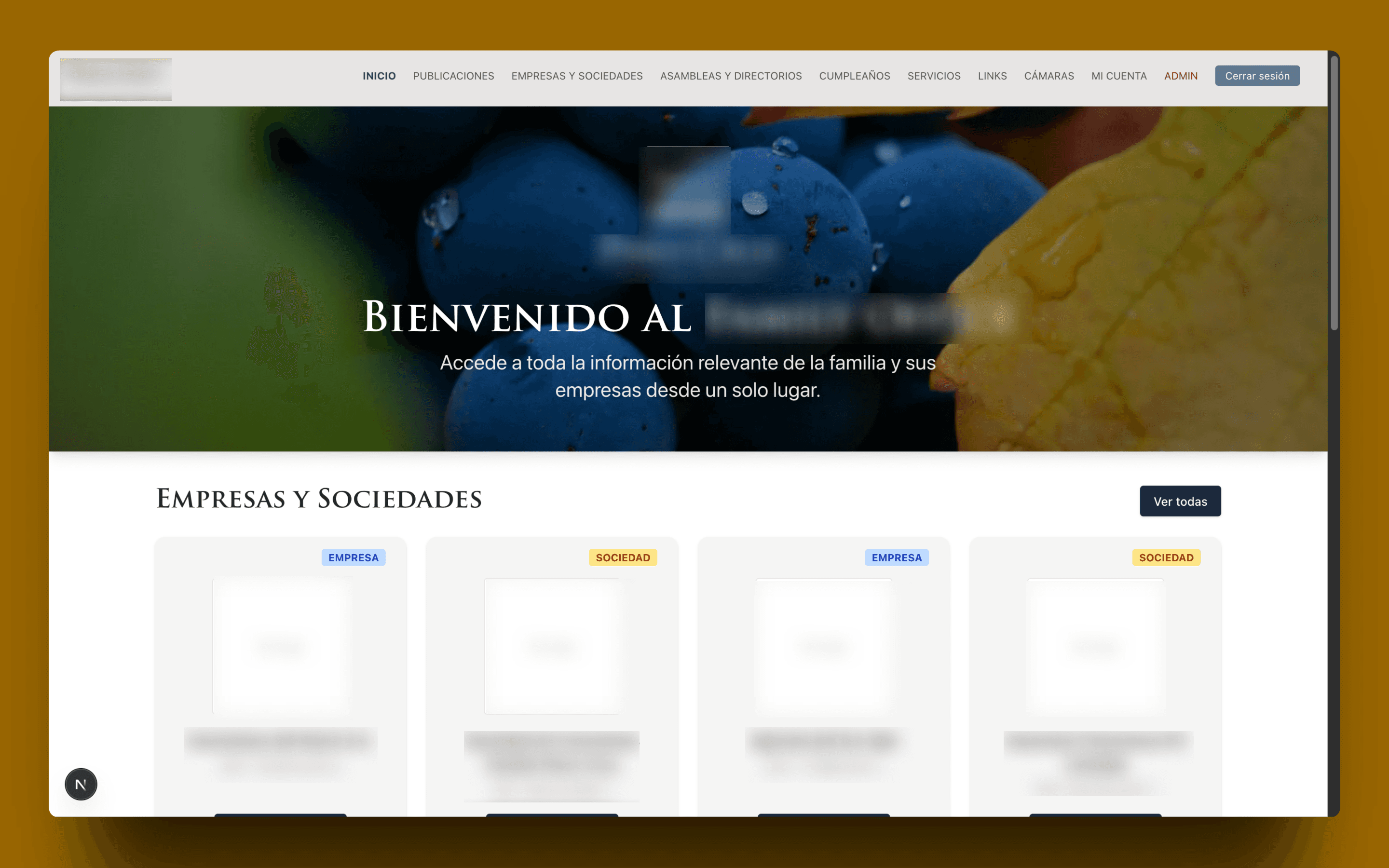 Plataforma Family Office screenshot 2