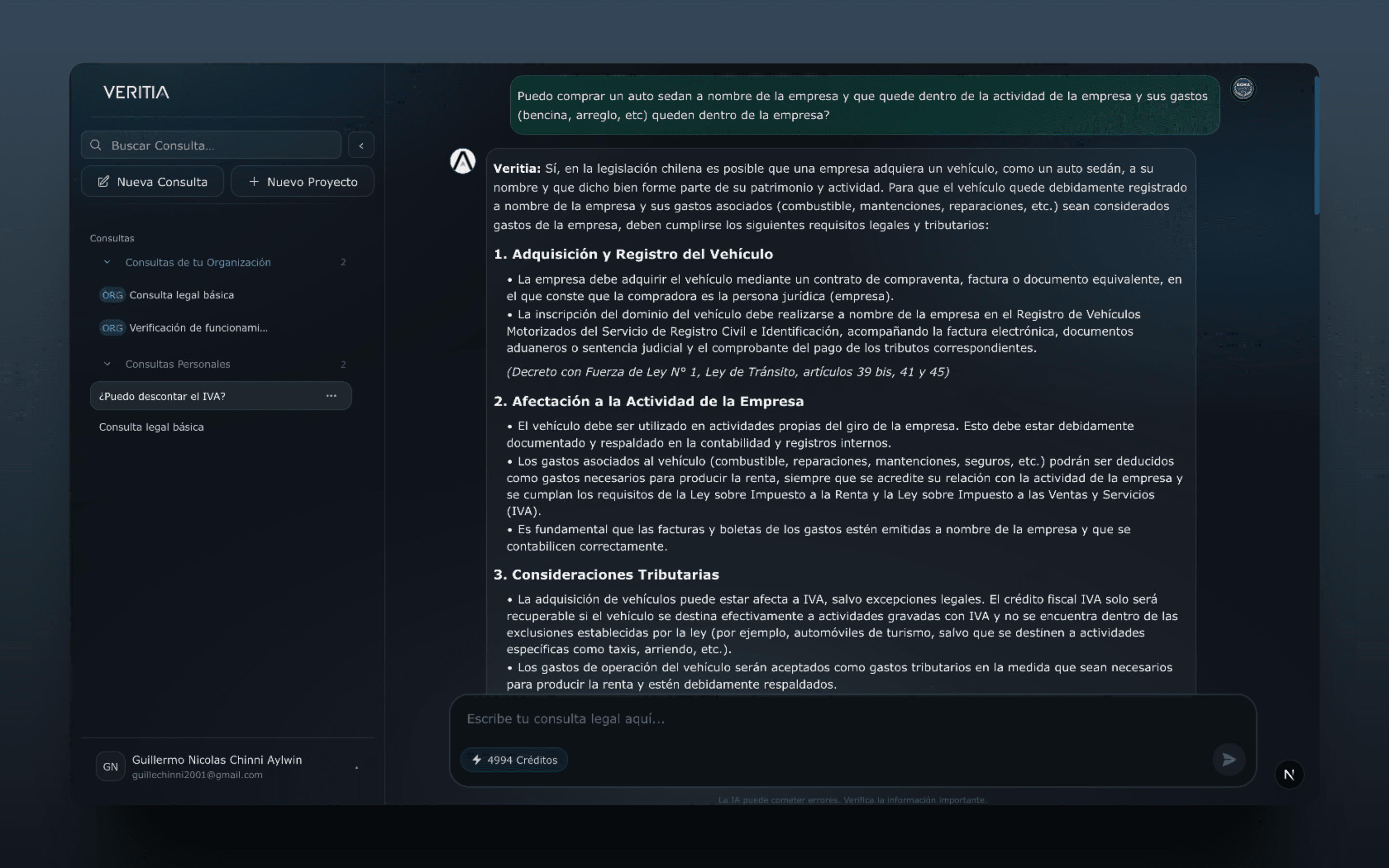 Asistente Legal con IA screenshot 3